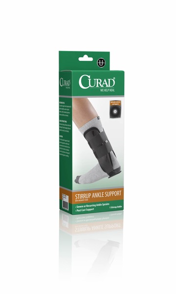 CURAD + Foam Stirrup Ankle Splints + Memory foam