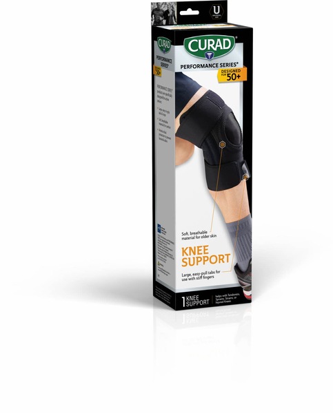 CURAD + knee support with side stabilizers