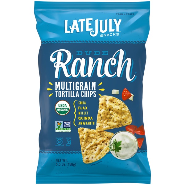 Late July Organic Multigrain Snack Chips, Dude Ranch