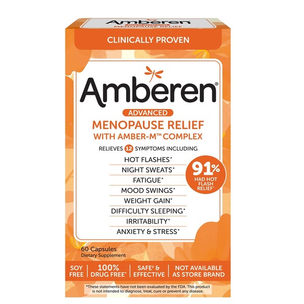 Amberen Menopause Relief Capsules, 60CT