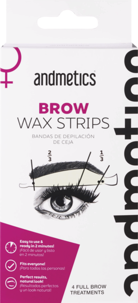 Andmetics Brow Wax Strips